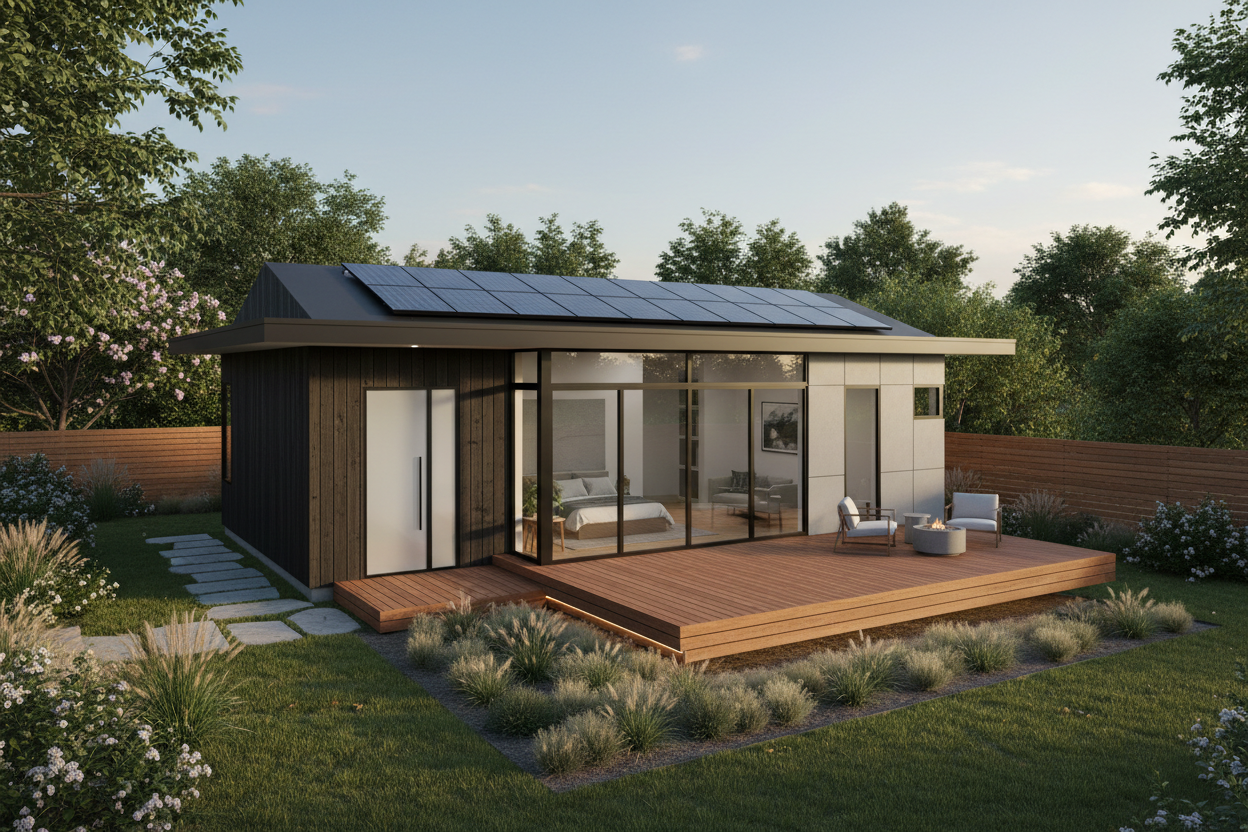 Complete 2-bedroom ADU with solar roof and deck