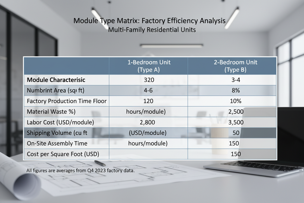 Multi-family module type matrix